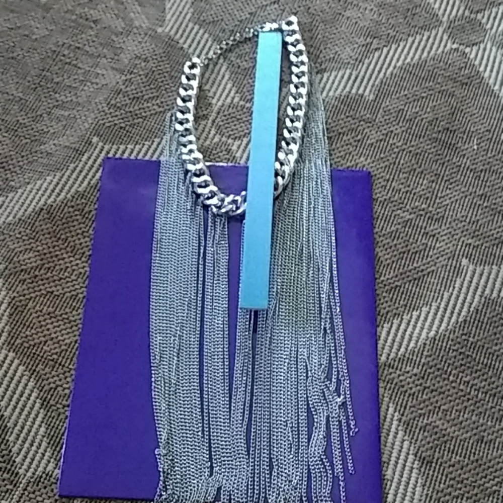 Statement Silver Tone Necklace - image 3